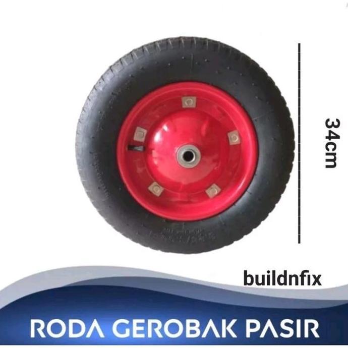 Promo TRIPLE-S RODA GEROBAK DORONG BAN HIDUP SORONG MODEL ARTCO PASIR KARET Diskon