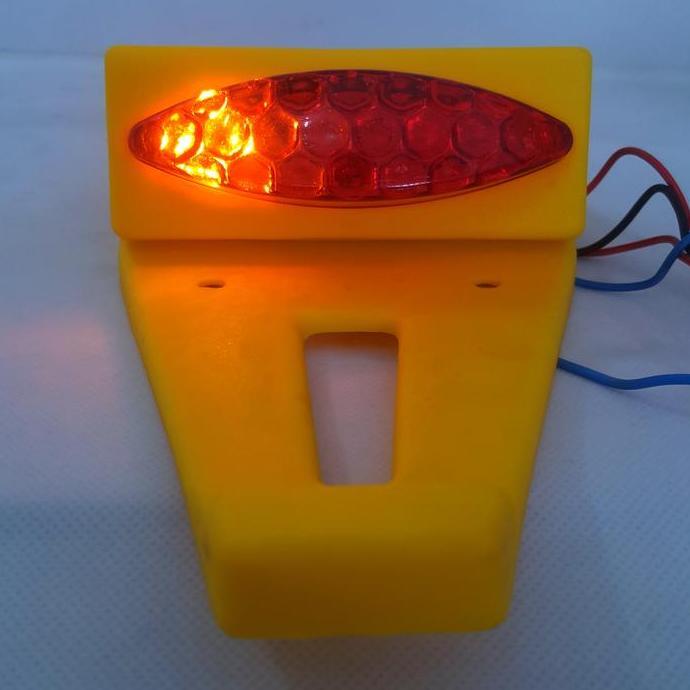 Promo SPAKBOR BELAKANG + LAMPU STOP LED 3 IN 1 TRAIL UNIVERSAL MOTOR CUSTOM Diskon