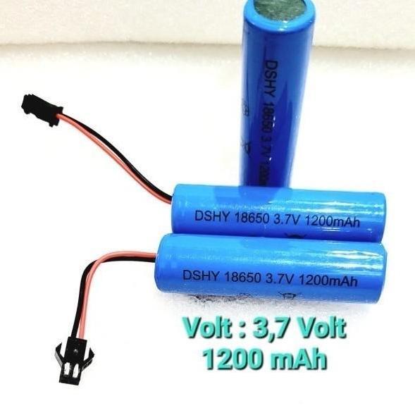 Baterai Charger mobil Remote Control RC Li-Ion 18650 1200 mAh 3.7 Volt