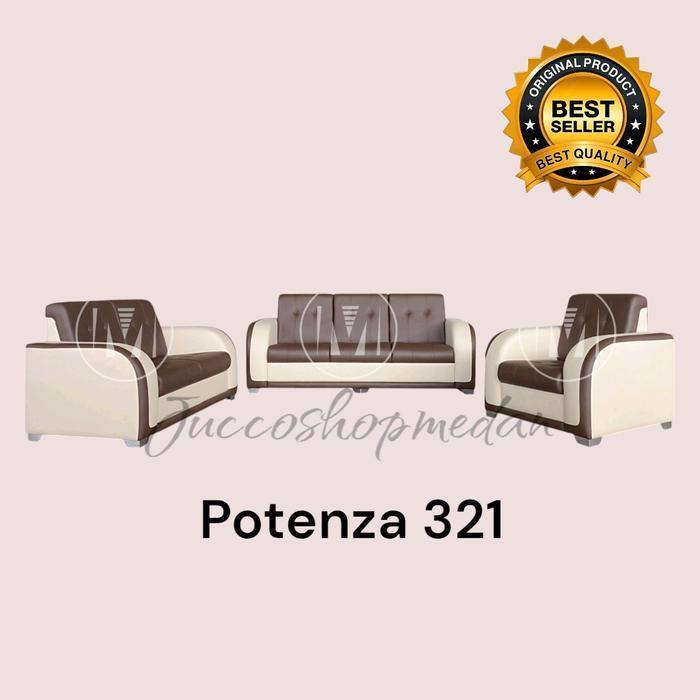 [ Jucco ] Sofa Modis Potenza 321 Set - Sofa Tamu Minimalis Bergaransi - Sofa Tamu Murah - Medan Kayu