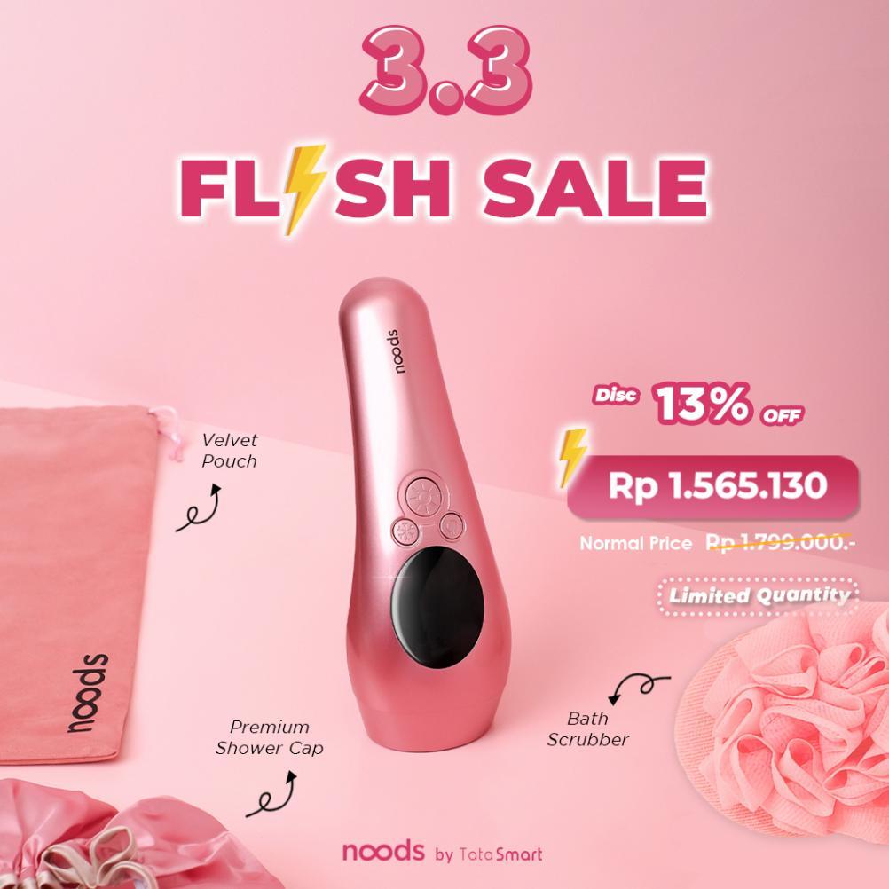 NEW NOODS - Alat Laser Premium Penghilang Perontok Bulu Ketiak Kaki Tangan Kemaluan Permanen IPL Hai