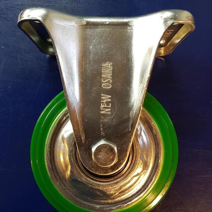 HARGA GROSIR - Roda troli Osaka Pu 6" Fixed