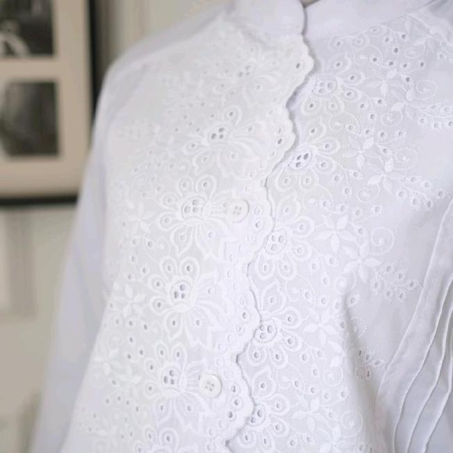 Ambicollection Arra Blouse Ambicollection Arra Blouse Atasan Putih Baju Wanita Kerja Kantoran