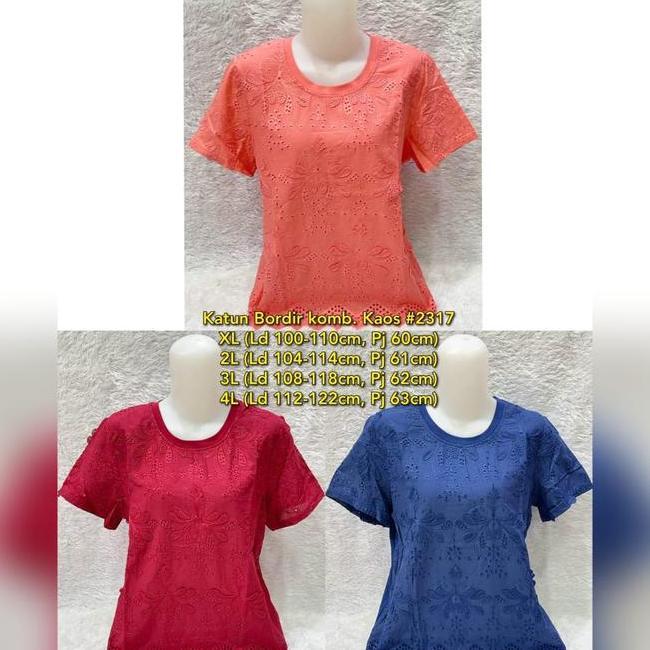 Blouse Katun Bordir Blouse Katun Bordir Import Atasan Wanita