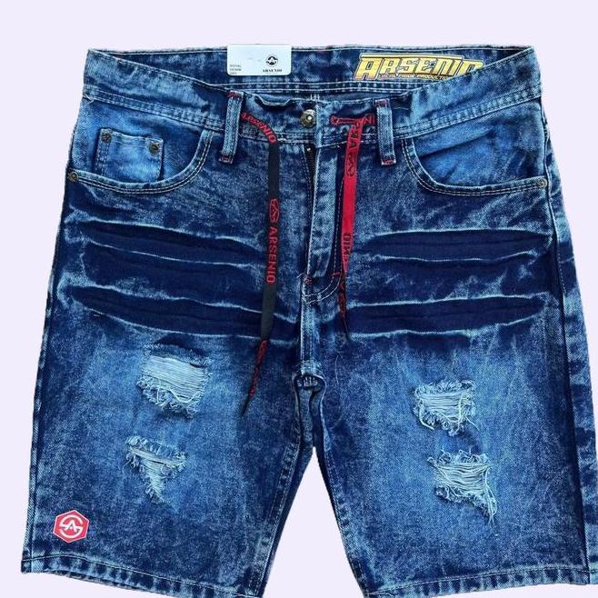 Celana Santai Pendek Celana Santai Pendek Sobek Pria