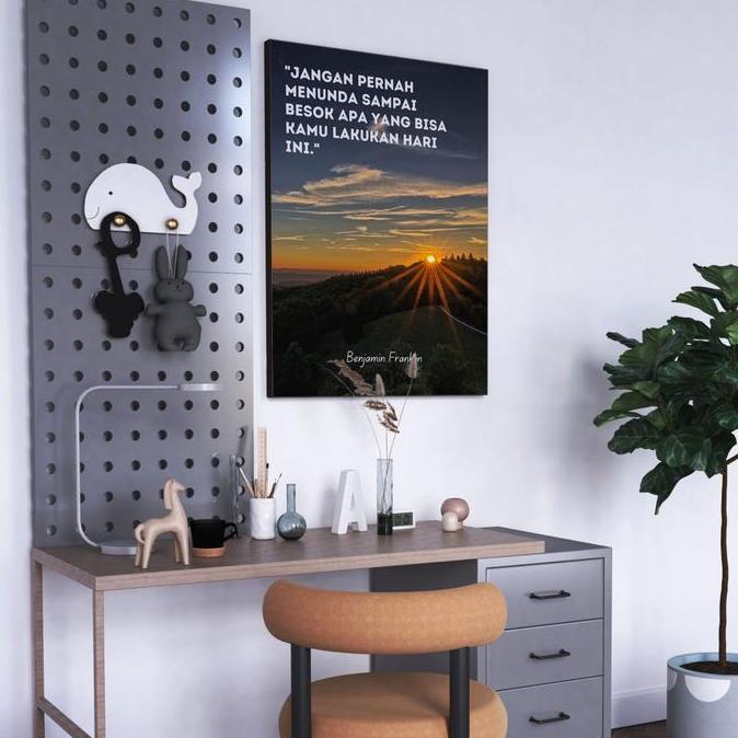 TERLARIS HIASAN DINDING POSTER QUOTES MOTIVASI UKURAN A3 (28,5X40) WALL DECOR KATA BIJAK RUANGAN & K