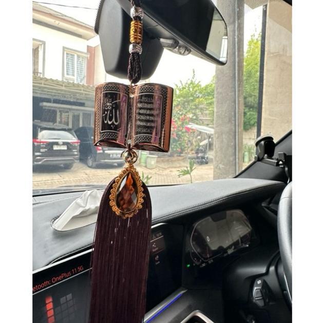 DISKON IC - GANTUNGAN MOBIL KALIGRAFI / GANTUNGAN SPION LAFAL ALLAH-MUHAMMAD AKSESORIS MOBIL ISLAMI 