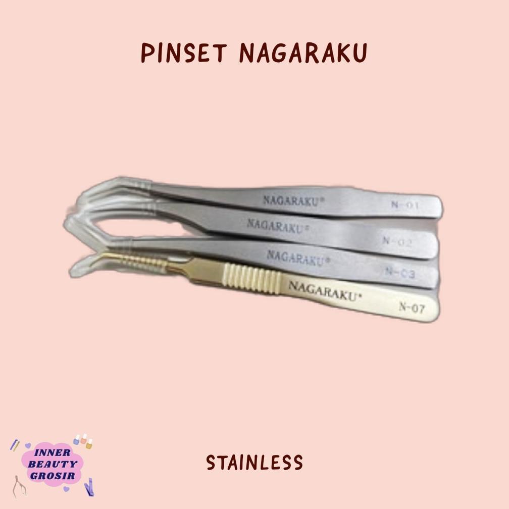 NEW Pinset Eyelash Nagaraku / Nagaraku Eyelash Tweezers [terbaik][terlaris]