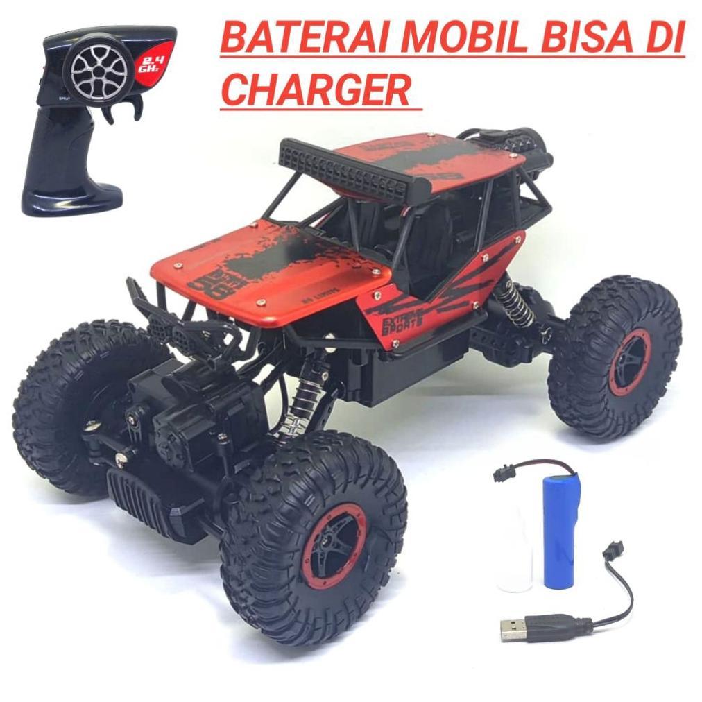FREE ONGKIR MAINAN MOBIL REMOTE CONTROL BESAR OFFROAD 4 WD BODY METAL MOBIL REMOT KONTROL MURAH