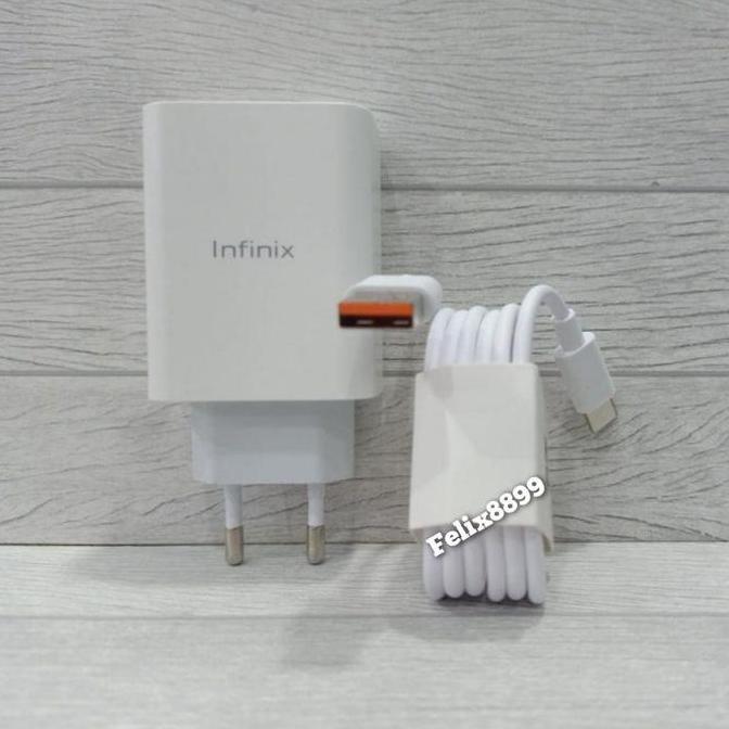 Charger infinix Original 33W Type C Fast Charging Infinix Note 8 -