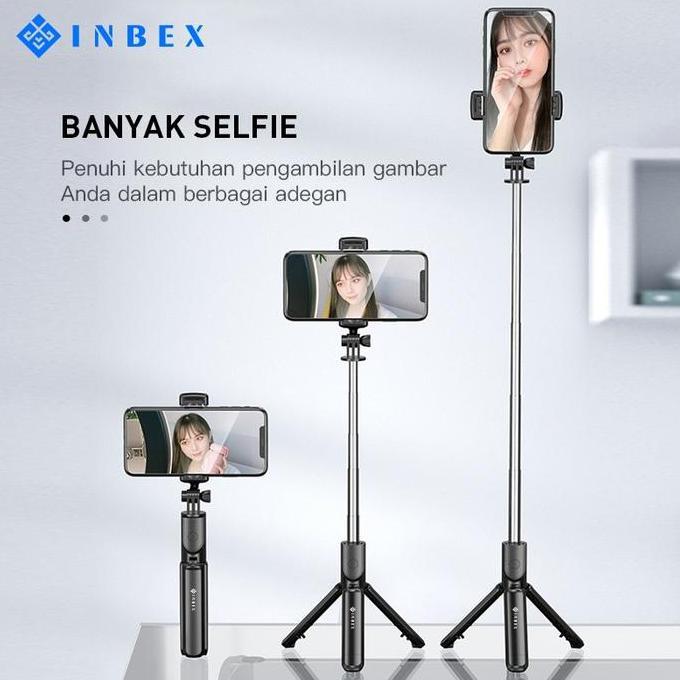 READY INBEX S03 Tongsis tripod selfie stick /70cm Bluetooth Tripod