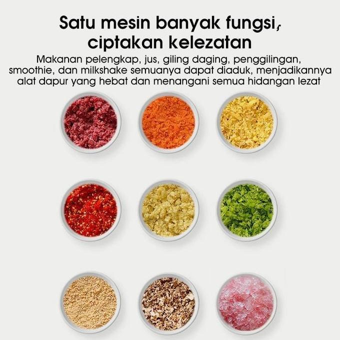 SAMONO SW099 Mini Chopper Daging Buah Meat Blender Elektrik 200W