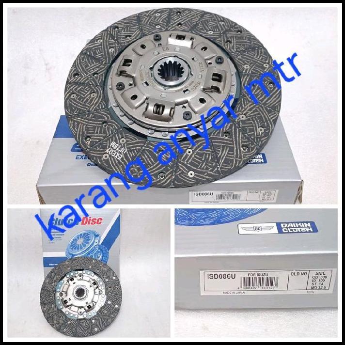 DISKON KAMPAS KOPLING/CLUTCH DISC ISUZU NKR71-NMR71 MADE IN JAPAN 