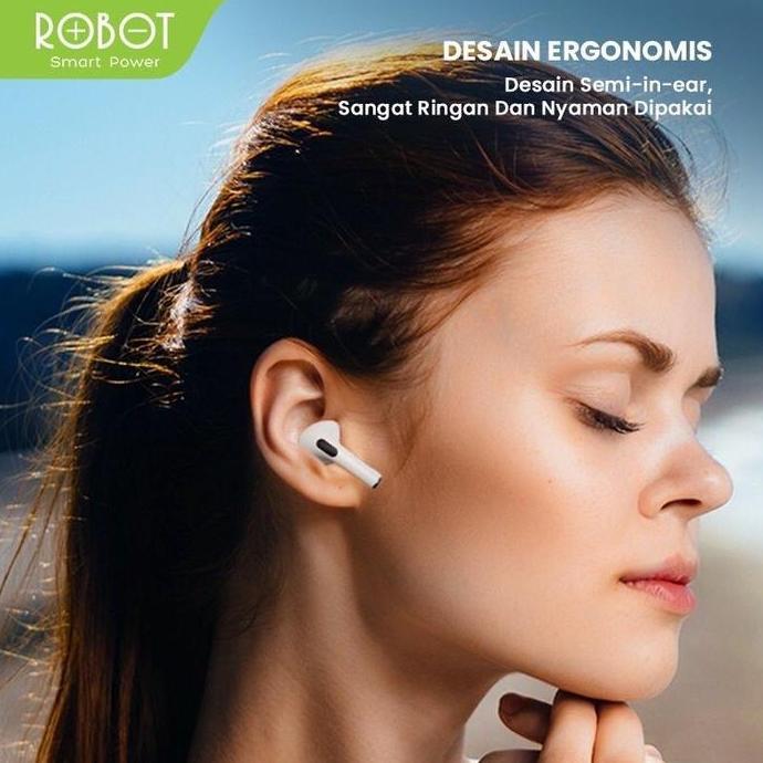 Robot Headset Wireless Bluetooth T50 TWS Earphone Wireless True