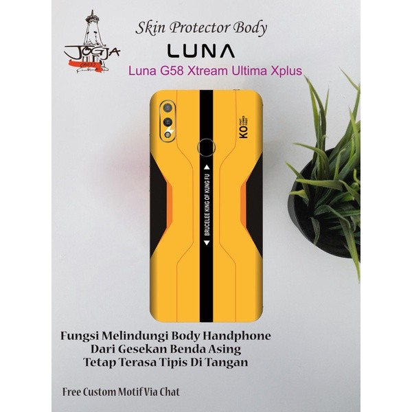 Garskin Case Dapat 2 Pcs Garskin Hp Luna G58 Xtream Ultima Xplus Motif Bruc - Free Custom Via Chat C