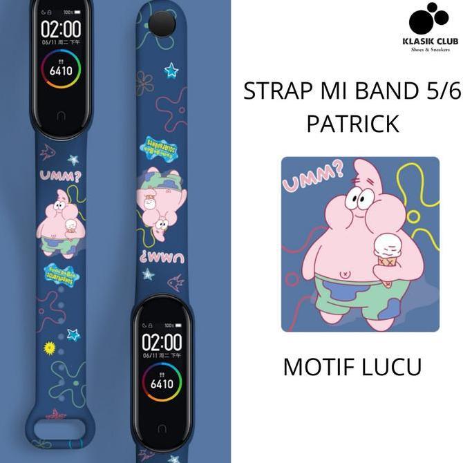 Strap MiBand 5 6 Strap Silicone Tali Pengganti Xiaomi Mi Band 6 Anime