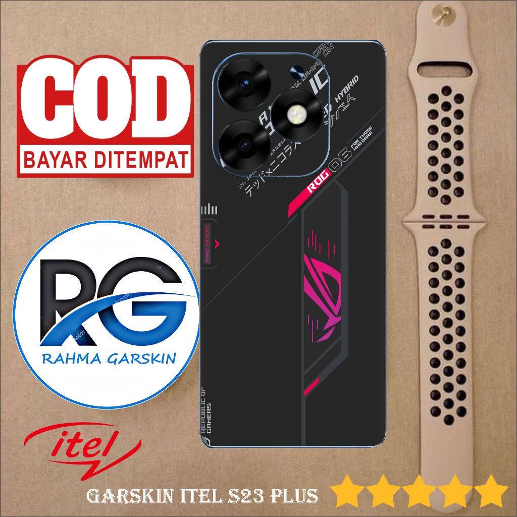 Garskin Case Itel S23 Custom Bisa COD 2Pcs
