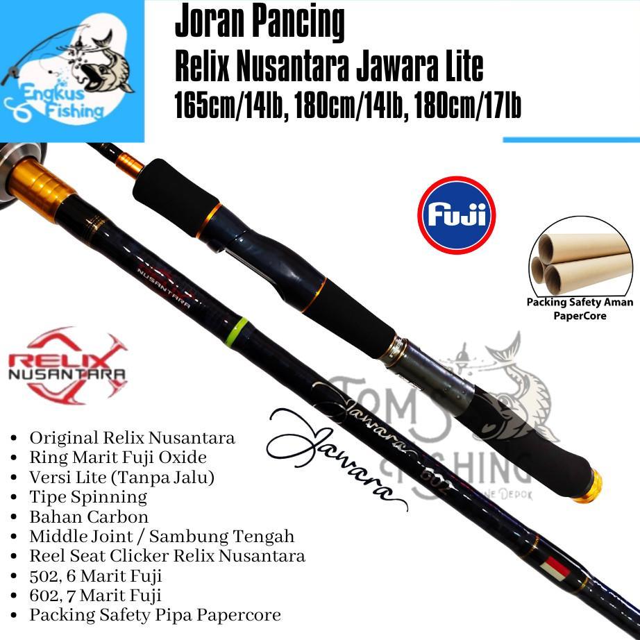 Joran Pancing Relix Nusantara Jawara Lite (165Cm / 180Cm) Fuji Carbon - Engkus Fishing