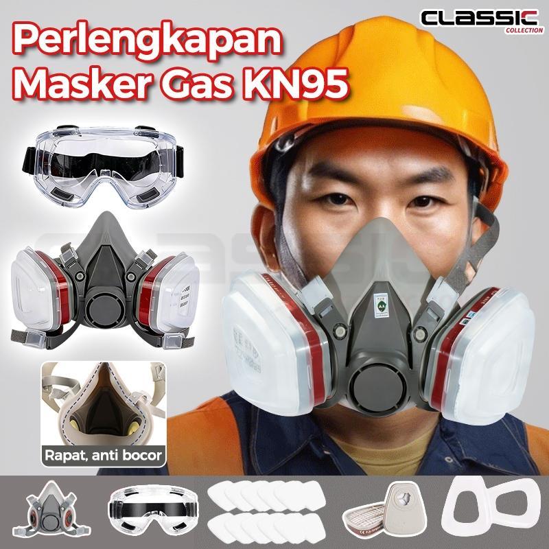 Masker Gas/Masker Gas Anti-Polusi/Respirator/Masker Gas Respirator/Respirator Setengah Wajah