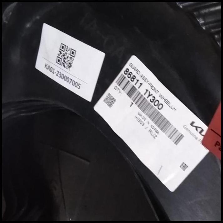 TERLARIS INNER FENDER KIA ALL NEW PICANTO 2012-2016 86811-1Y300/86812-1Y300 ORI 