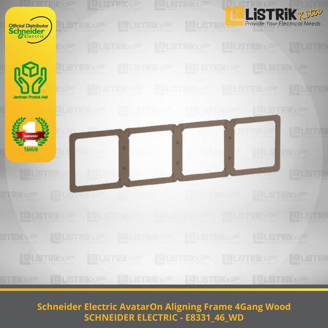 Aligning Frame Schneider Avataron 4 Gang Wood - E8331_46_Wd