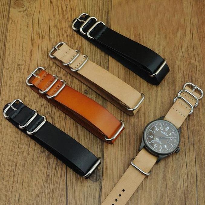 Tali Jam Tangan Zulu Kulit ASLI 22mm