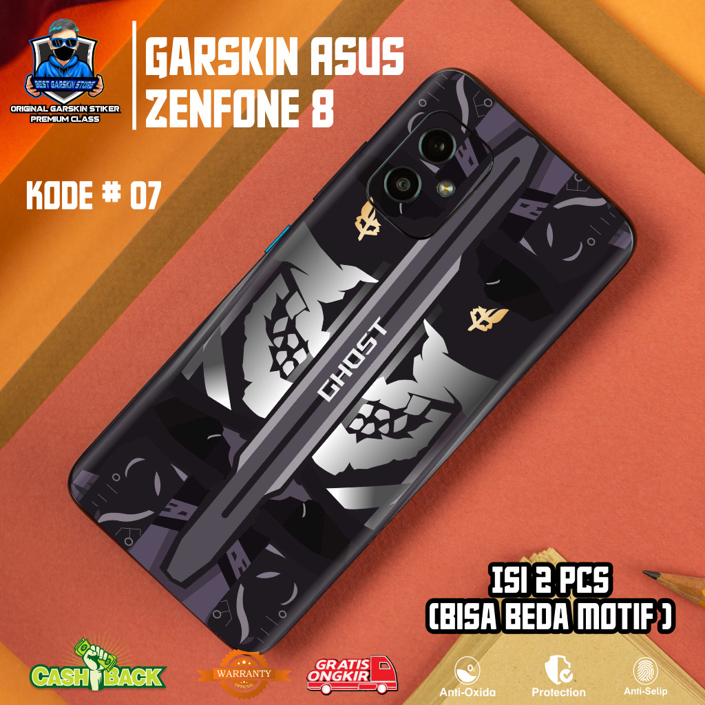 Garskin Case Asus Zenfone 8 Custom Bisa COD 2Pcs