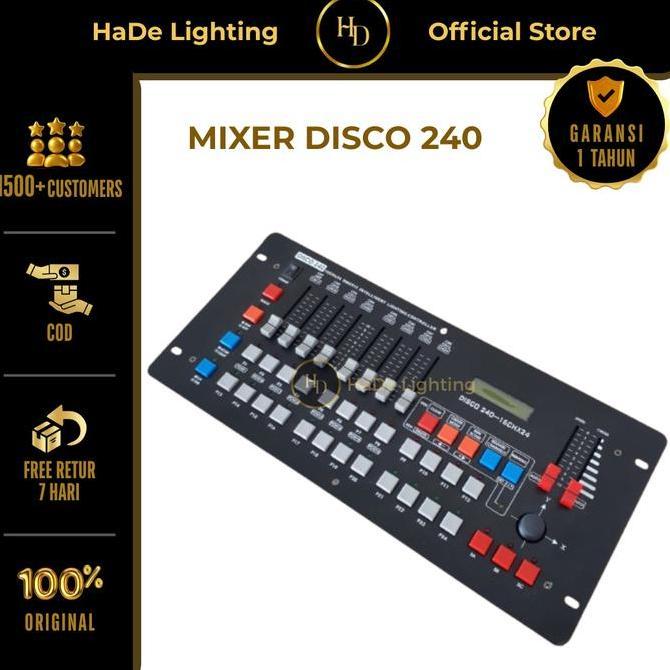 Mixer Lighting Controller Disco 240 DMX 512 - Mixer Lampu Lighting Parled Beam Disco 240Mixer Lighti