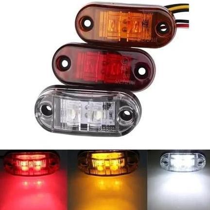 4PCS Lampu Led Penanda Samping Truk Trailer / Untuk Samping Mobil Truk Trailer 24V