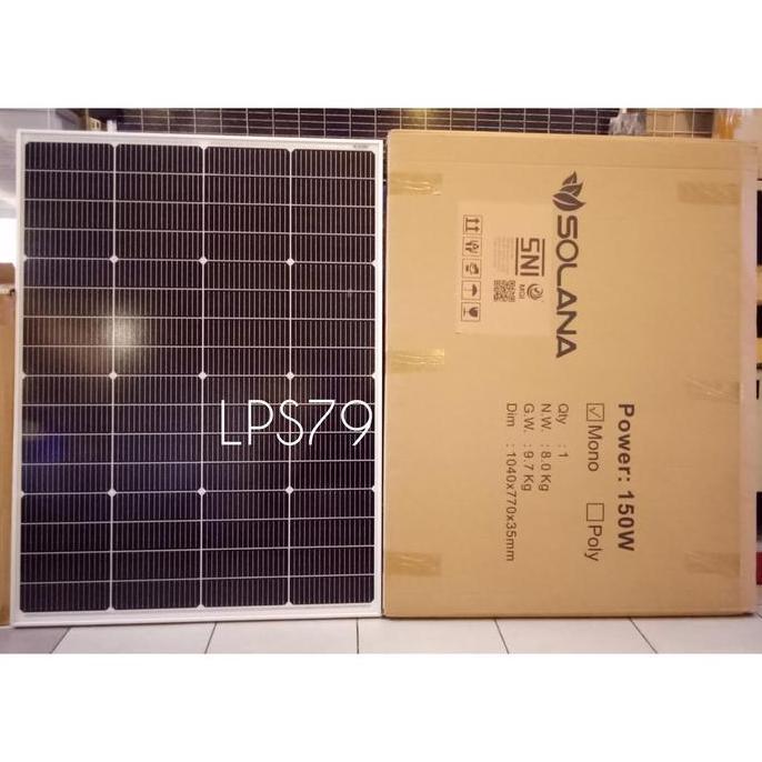 Solar Panel Mono 150WP Surya Cell 150 WP SOLANA Module Mono 150WP