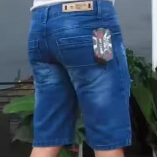 Celana Jeans Pendek Celana Jeans Pendek Biru Biru Hitam Muda Pria Distro Continue