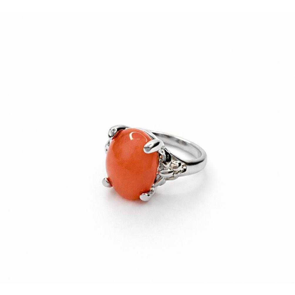 Hemat Ruby Jewelry Cincin Batu Warna Oval Elegan Wanita Batu Merah Hijau Hitam Pink Premium Look Cw 