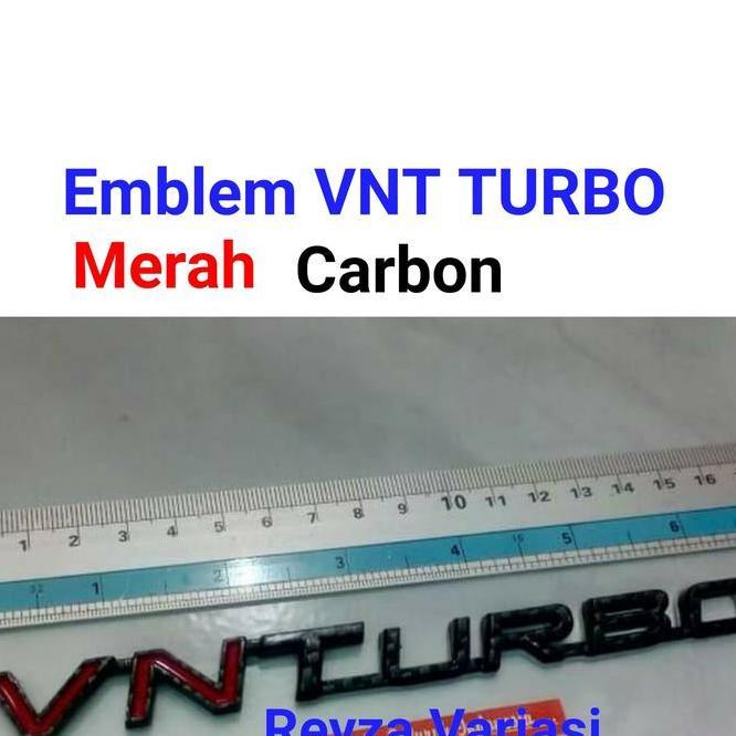 Emblem Tulisan Vnt Turbo Carbon