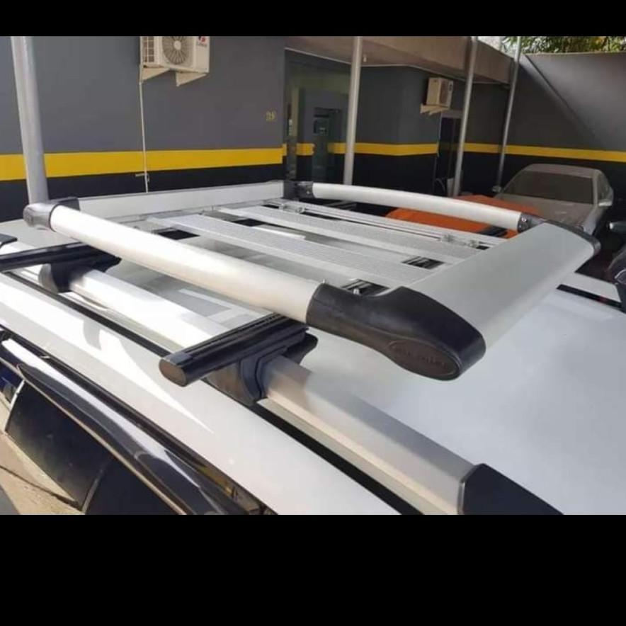 FREE ONGKIR ROOF RAK BAGASI ATAS MOBIL TERIOS, RUSH, PAJERO, FORTUNER + CROSS BAR