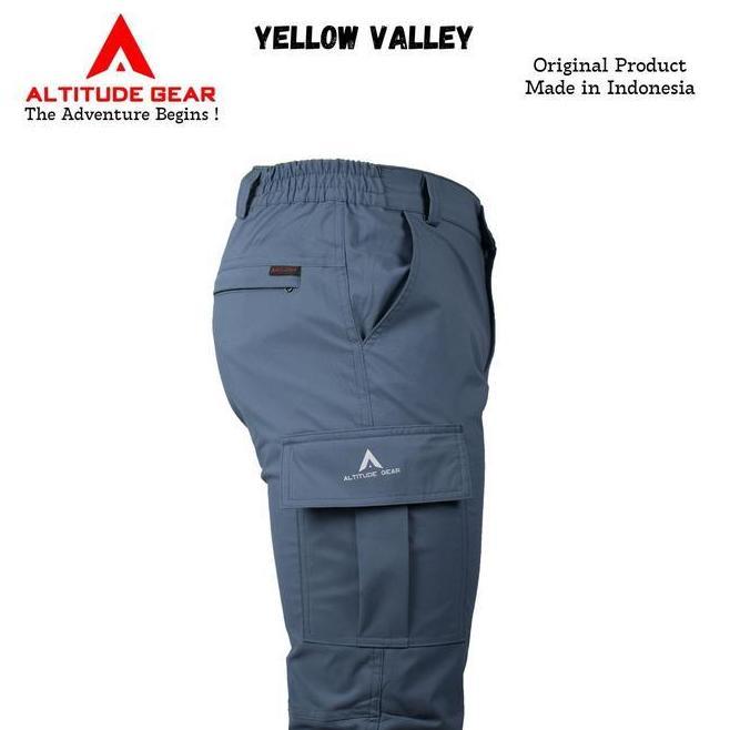 Eiger - Celana Eiger Celana Gunung Altitude Hitam Yellow Gear Valley Strech Panjang