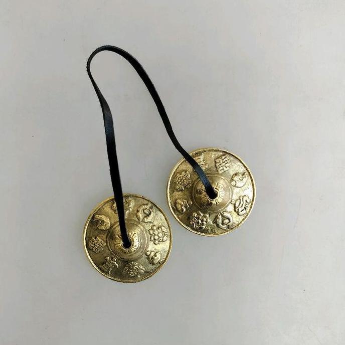 :<:<:<:<] tibet meditation tingsha cymball simbal diameter 6.5 cm bel keberuntungan meditasi yoga