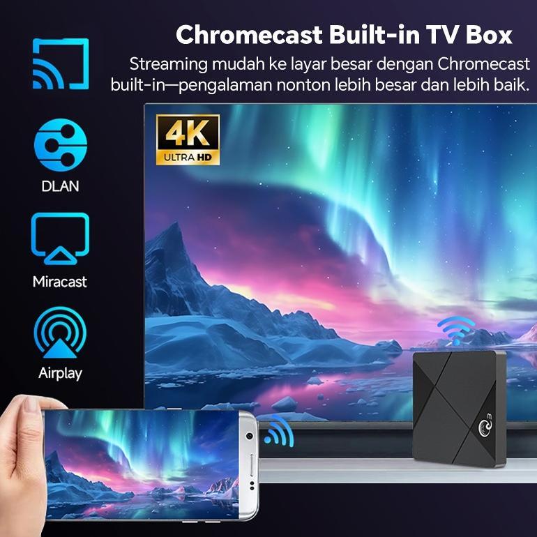 BIG SALE Baru Pro Android Tv Box 2.4&5G Dual Band WiFi Smart Kotak Android 14.0os Bluetooth STB 4K F