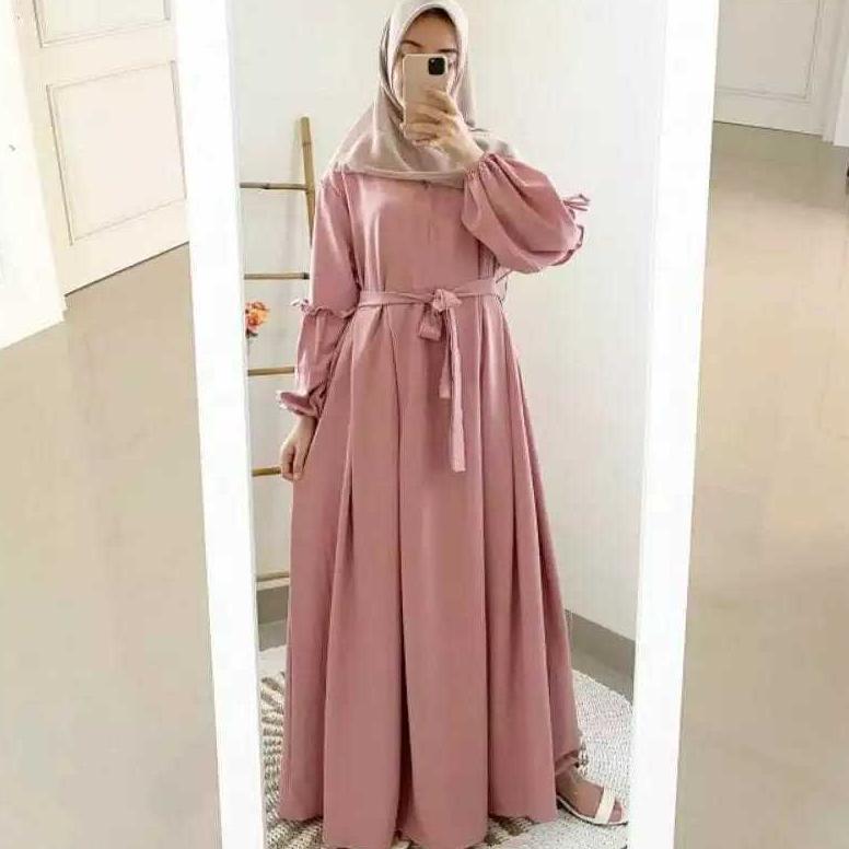 GAMIS POLOS AESPA MAXI DRESS / GAMIS WANITA / GAMIS TERBARU AESPA DRESS