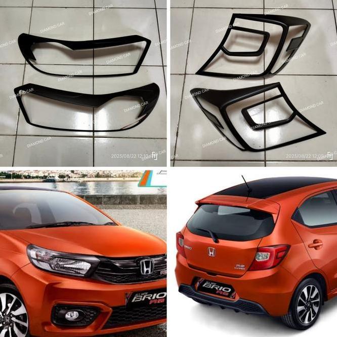 Brio Brio 2018 Hitam 2018-2023 All Garnish Lampu Depan + Belakang Doff