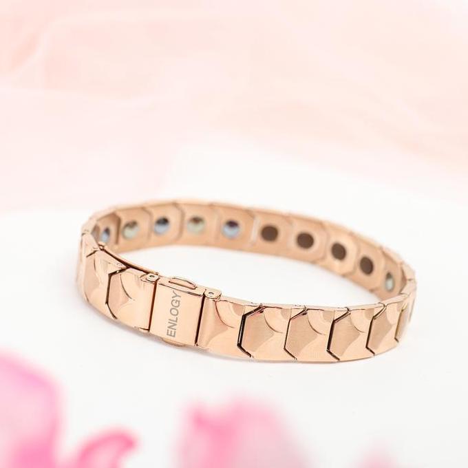 Gelang Enlogy - Rose Gold | Gelang Teknologi Enlogy Luxury Tech Bracelet | Gelang Anti Radiasi Gelan