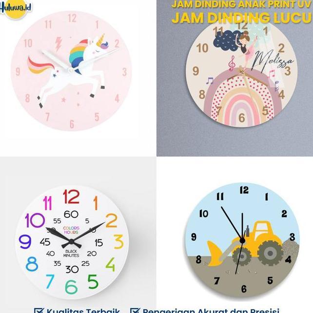 Jam Dinding Unik Jam Dinding Anak Jam Dinding Lucu Dekorasi Kado
