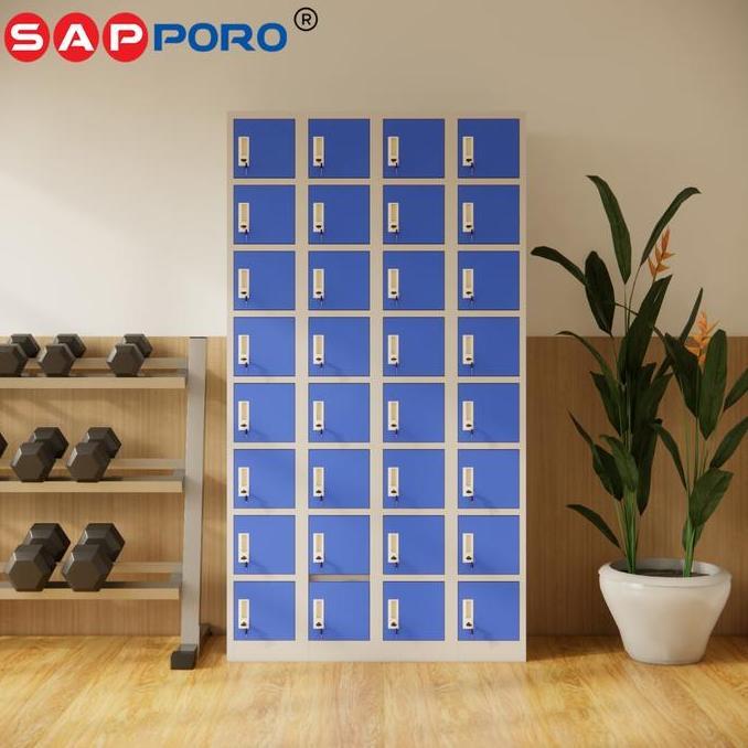 SAPPORO STUTTGART - Loker Besi 32 Pintu | Steel Locker 32 Doors