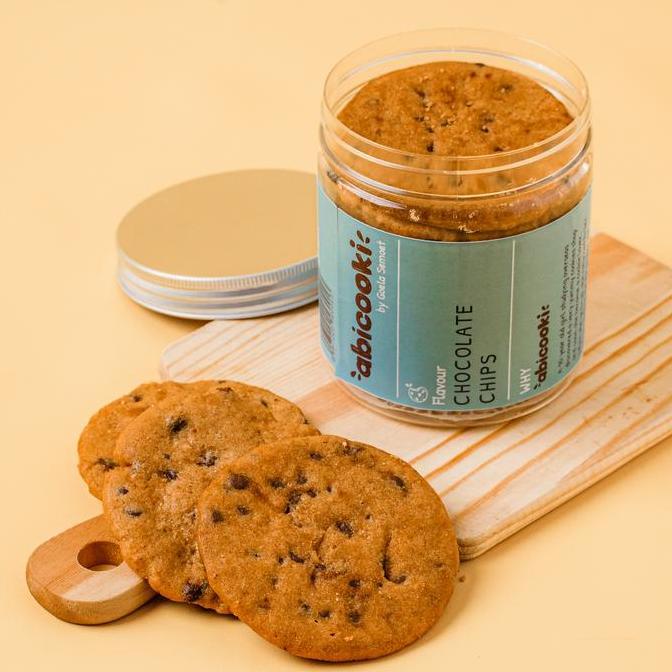 Chocolate Chip Cookies ABICOOKI GIANT - kue kukis coklat chip cookies