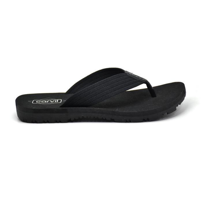Bisa Cod - Carvil Sandal Jepit Pria Lumos-M Flat Black