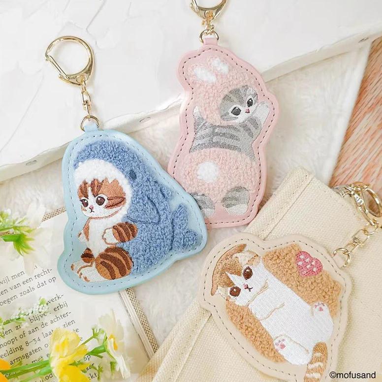 Japan Mofusand Embroidery Keychain Gantungan Kunci Mofusand Bag Charm