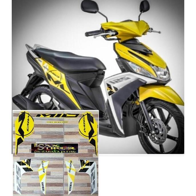 Promo striping original Yamaha Mio M3 125  kuning tahun 2015 Diskon