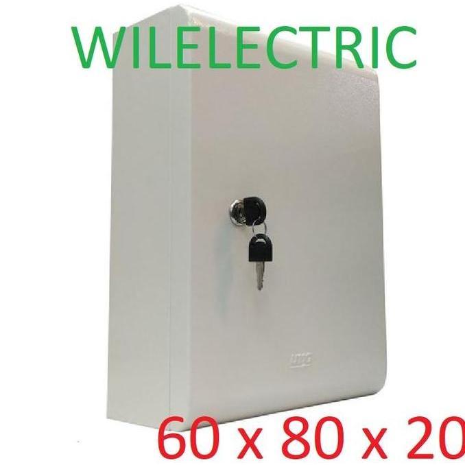 UMG Box panel listrik indoor 60 x 80 x 20 cm cream powder coating