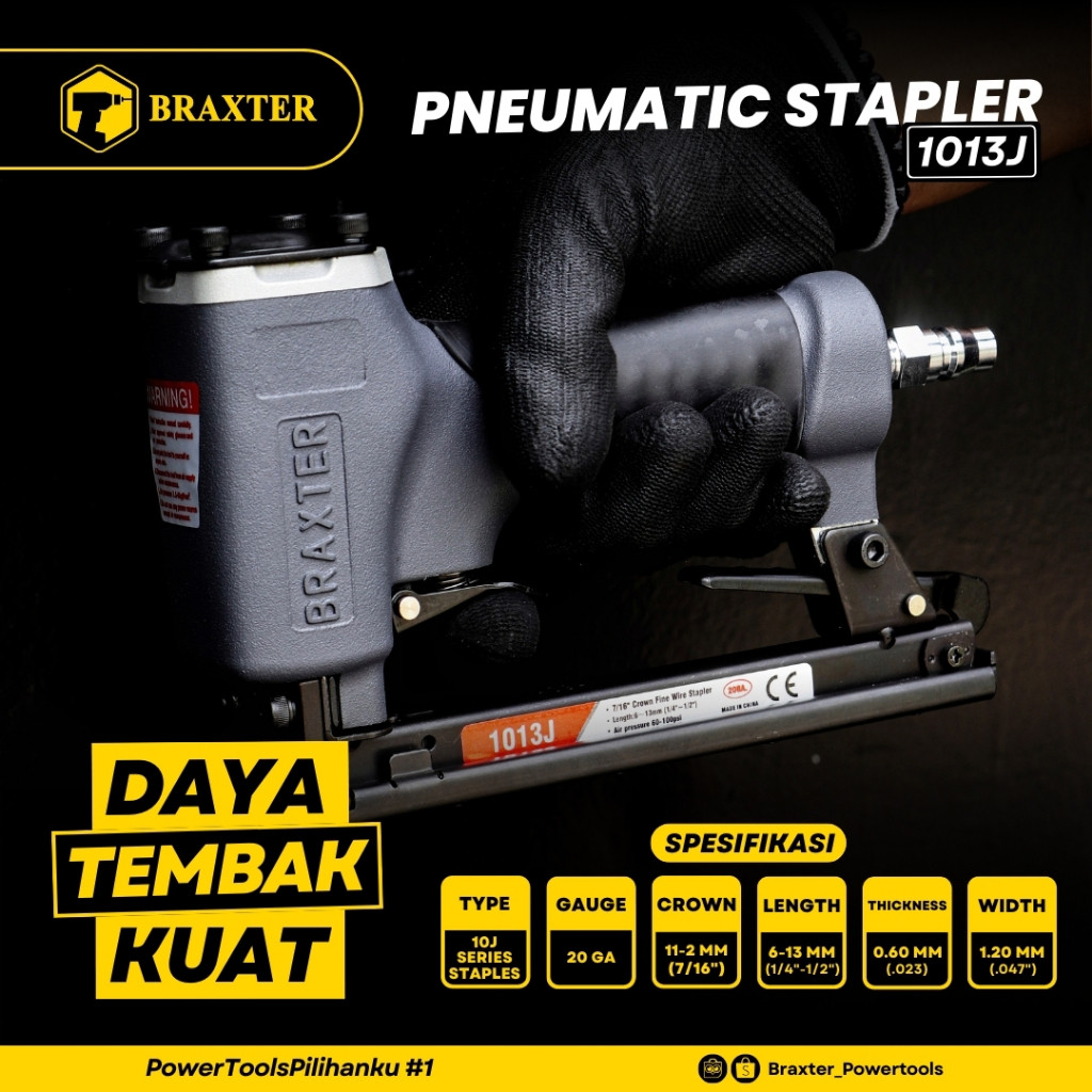 1013J Pneumatic Stapler / Stapler Tembak / Staples Tembak Braxter