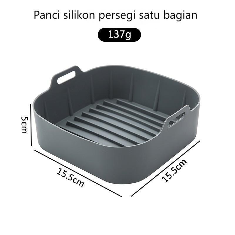 16/19Cm Air Fryer Tray/Wadah Air Fryer Air Fryer Silicone Tray Silikon Wadah Tray Air Fryer Air Frye