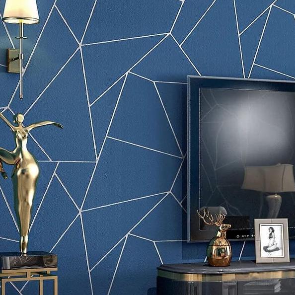 Wallpaper Stiker Motif Geometri